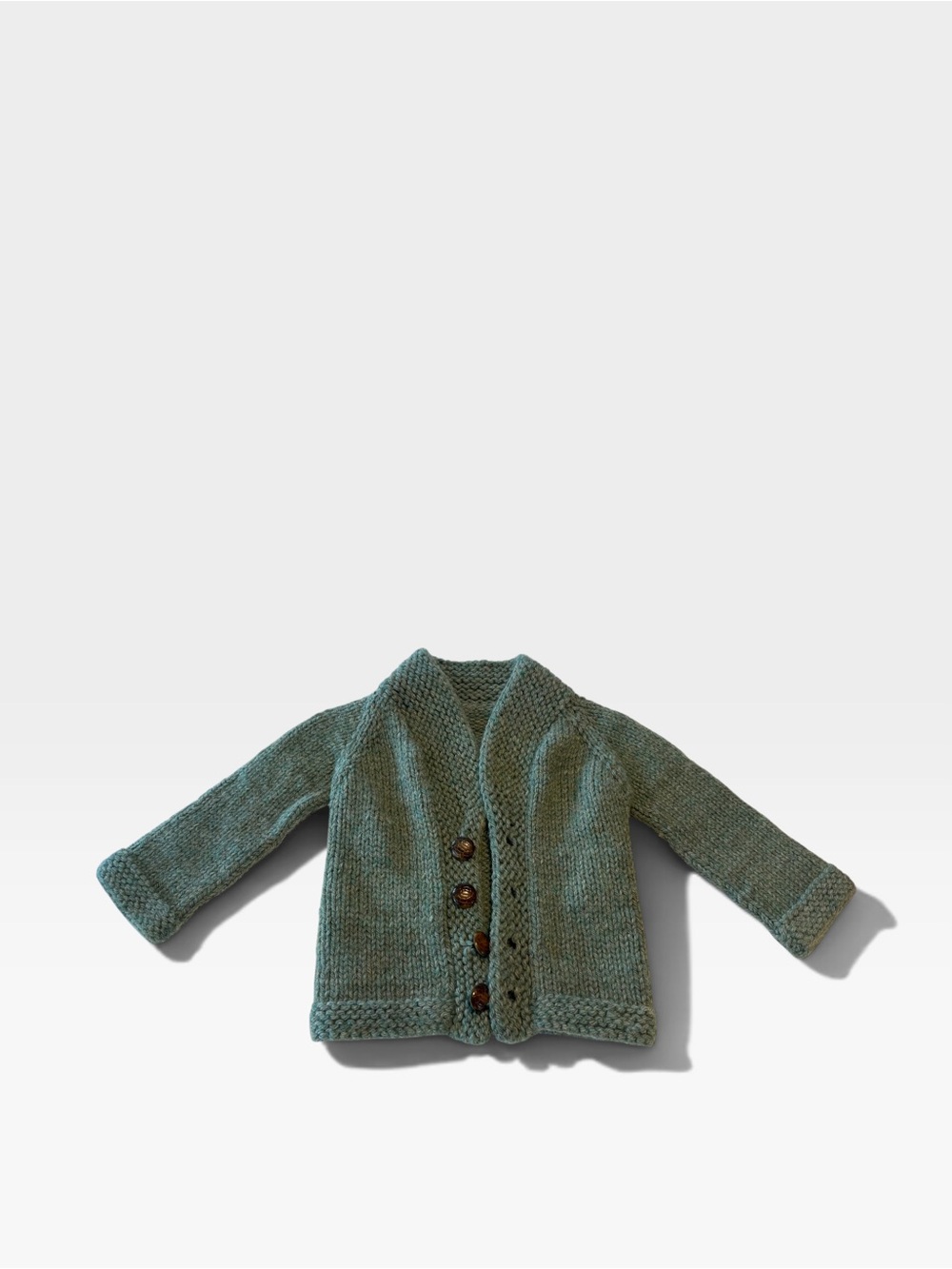 Kids Cozy Knit Cardigan - Green
